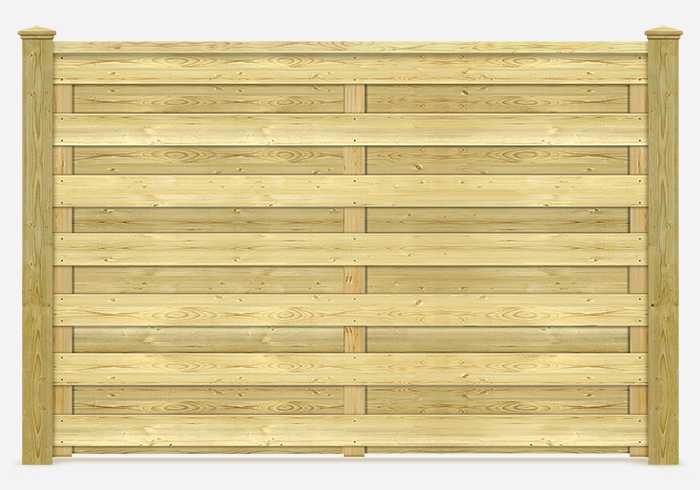 Horizontal Shadowbox Wood Fence Contractor in Ottawa and Gatineau