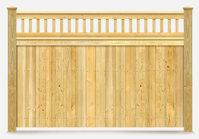 Wood Spindle Top Fence Contractor in Ottawa and Gatineau