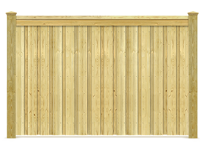 Kanata ON cap and trim style wood fence