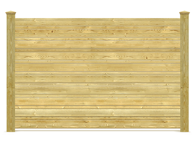 Kanata ON horizontal style wood fence